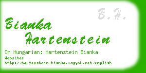 bianka hartenstein business card